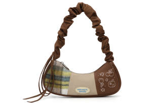 VANWALK Polyester Shoulder Bag Small Women's Pink/White/Brown
