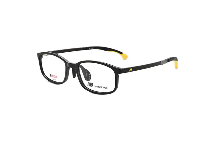 New Balance New Balance TR Rectangular Eyeglass Frames Unisex Black