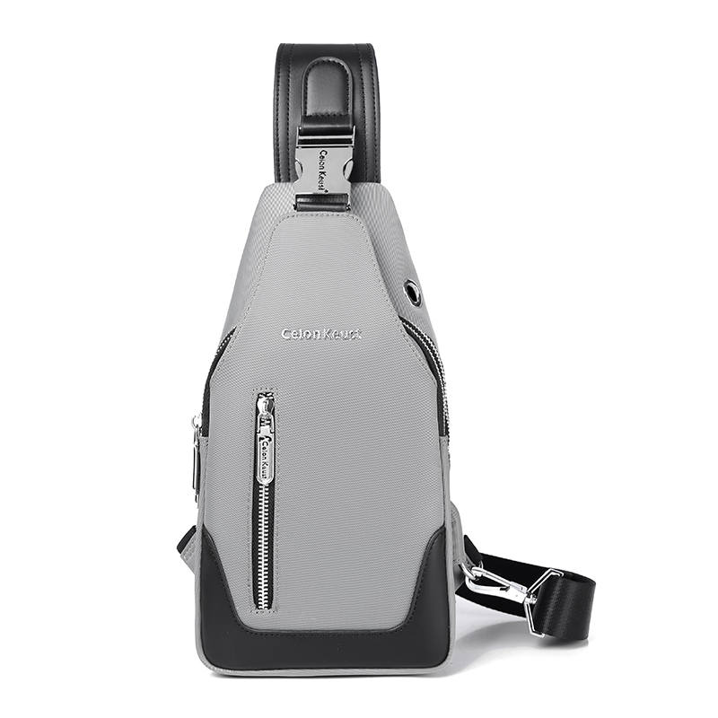 Ceion Keust Oxford Waist Bag Chest Bag Large Men's Gray