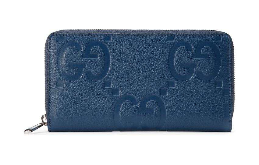 GUCCI GUCCI Leather Wallet Men's Blue