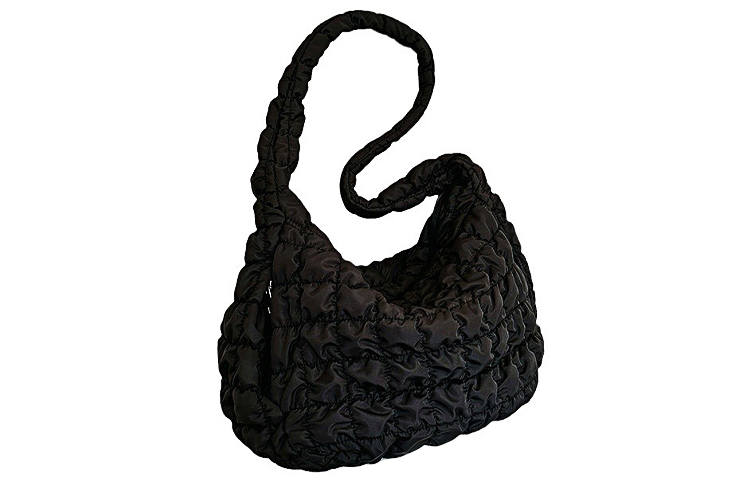HAWA Nylon Crossbody Bag, Shoulder Bag Unisex Black/White