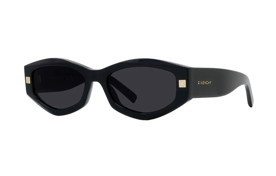 Givenchy Givenchy Acetate Irregular Shape Sunglasses Men's Black