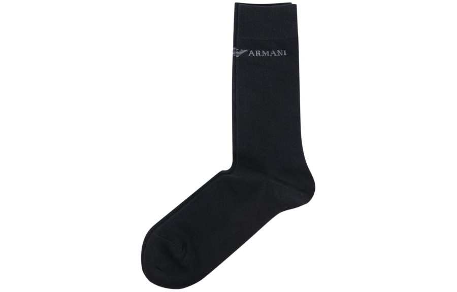 EMPORIO ARMANI Knee High Socks Men's 3 Pack Black