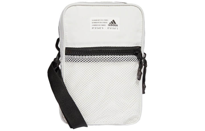 Adidas Adidas Polyester Shoulder Bag, Crossbody Bag Regular Unisex White