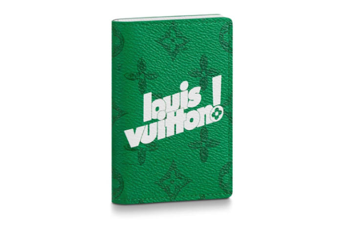 LOUIS VUITTON LOUIS VUITTON Pocket Organizer Cow Leather Card Holder, Wallet Men's Green