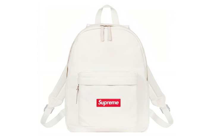 Supreme Supreme Canvas Backpack Regular Unisex White/Black