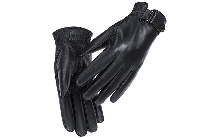 HLA Full Length Touchscreen, Thermal Windproof Riding Thickened And Fleece Lined Sheepskin, Polyester Gloves Unisex