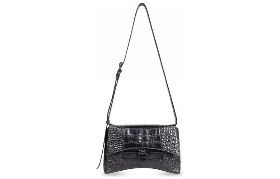 Balenciaga Downtown Cow Leather Crossbody Bags Mini Unisex Black