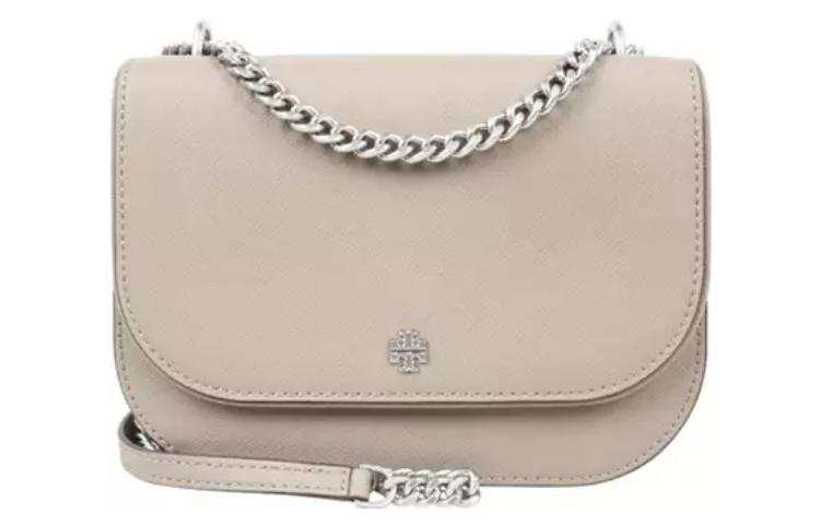 TORY BURCH TB Emerson Cow Leather Crossbody Bags Women's Gray