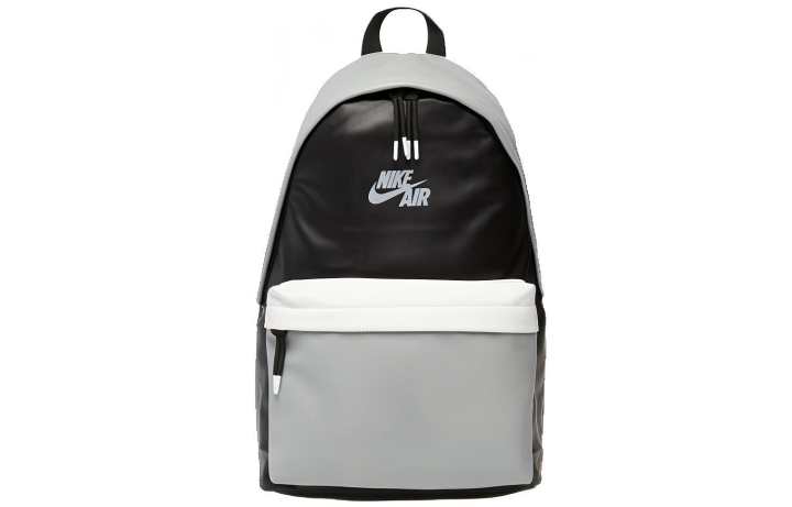 Jordan Jordan Leather Basketball Bag Backpack Regular Men's Black Gray