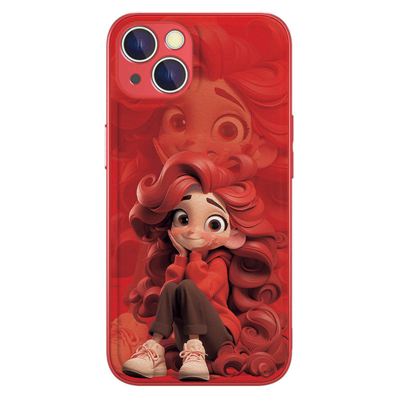 Disney ABS+PC Material Princess Anti Fingerprint Leather Textured Heat Dissipation Lens Fully Enclosed Protective