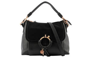 See By Chloe Suede Leather Handbag Women's Black