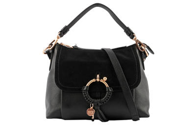 See By Chloe Suede Leather Handbag Women's Black