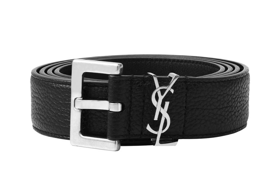 SAINT LAURENT SAINT LAURENT Monogram Logo Plaque Belt