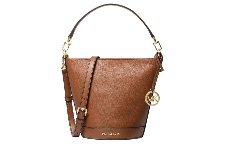 MICHAEL KORS Townsend Cow Leather With Artificial Leather Handbag Small Women's Brown