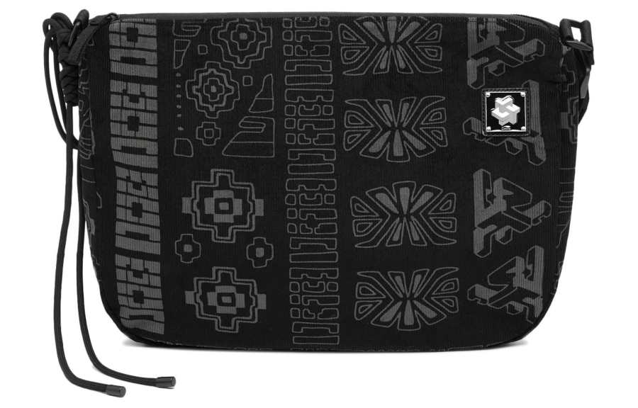 Li-Ning Li Ning China Culture Collection Cotton Shoulder Bag, Crossbody Bag Regular Unisex Black