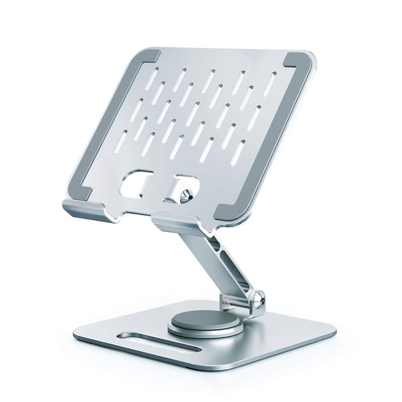 KERZY Phone Stands 360° Rotatable Carbon Steel Foldable Portable Height Adjustable Flat Stand