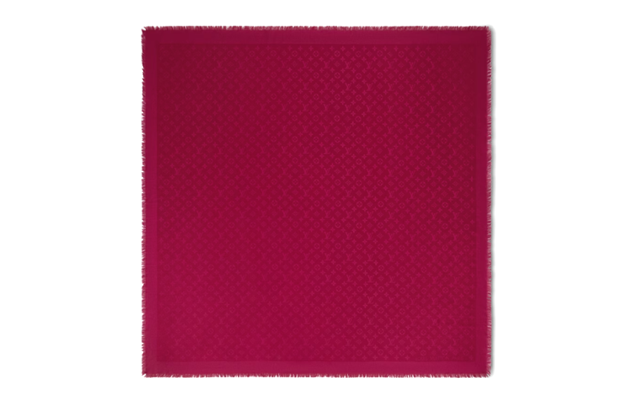 LOUIS VUITTON LOUIS VUITTON Letter Print Shawls Unisex Pink
