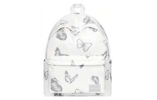 MR.ACE HOMME Fabric Practical Large Capacity Laptop Bag Backpack For Men Women's White