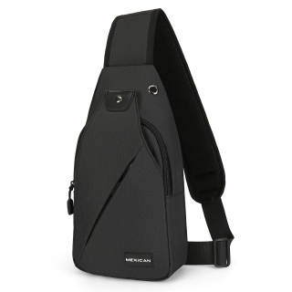 MEXICAN Fabric Crossbody Bag Regular Men's Black