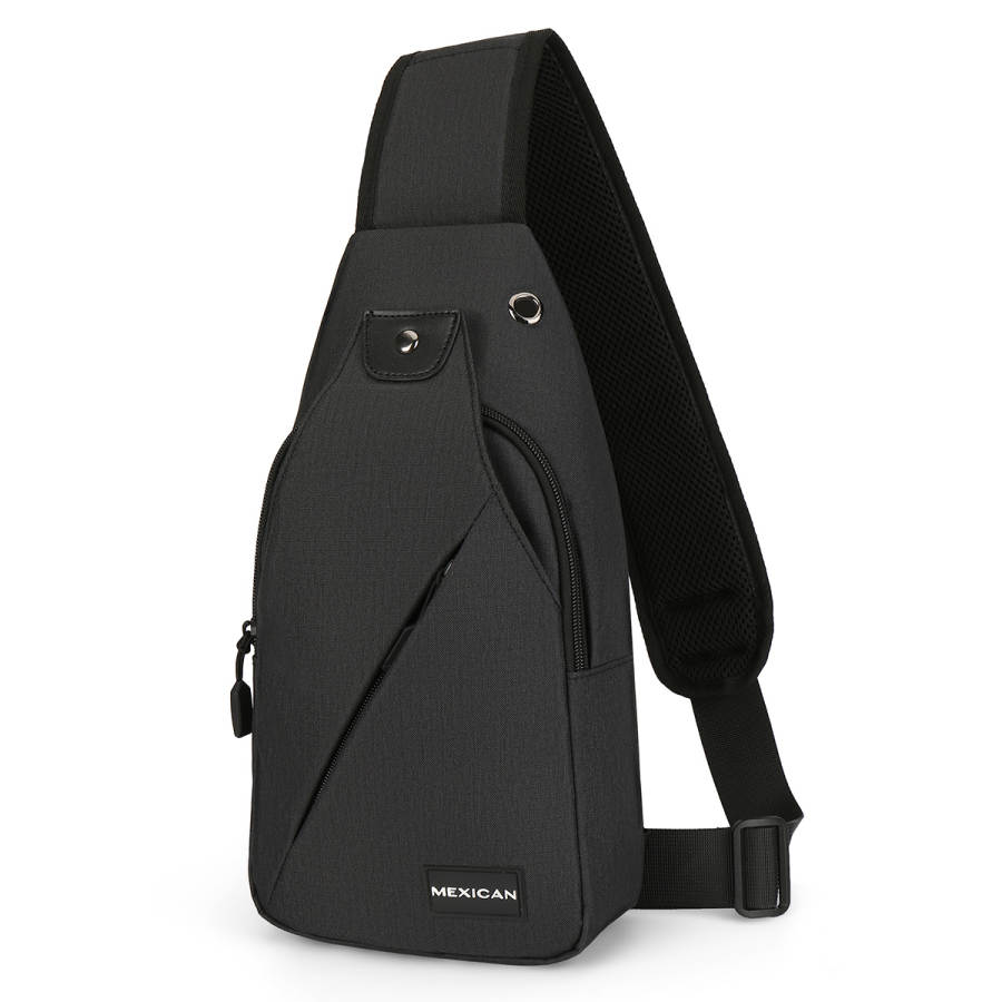 MEXICAN Fabric Crossbody Bag Regular Men's Black