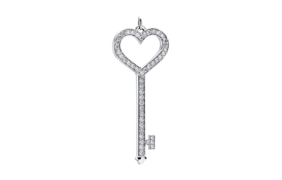 TIFFANY & CO. TIFFANY & CO. Platinum, Diamond Pendants Unisex Silver