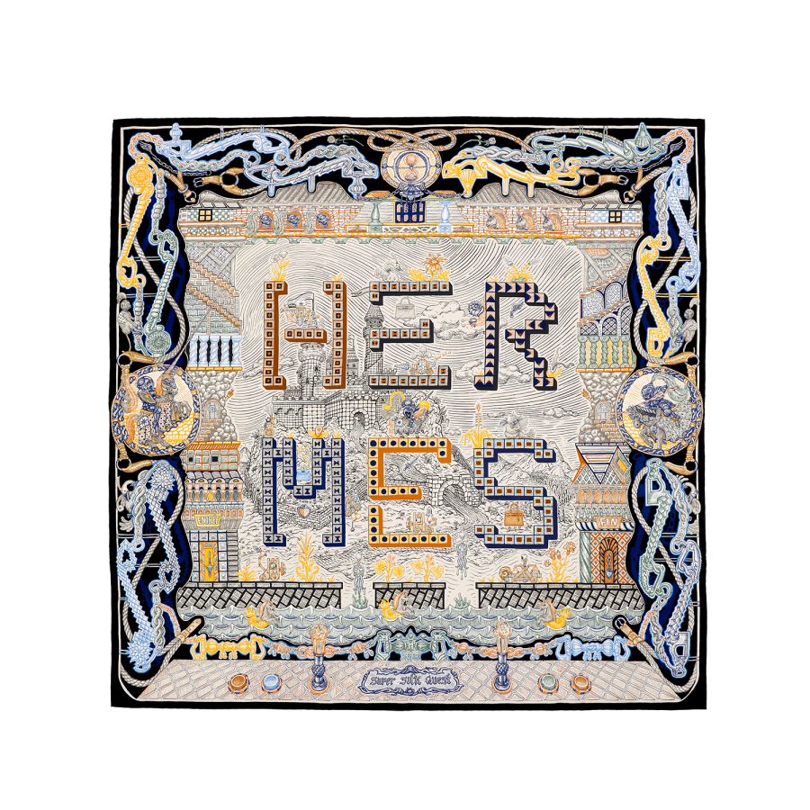 HERMES HERMES Detail Scarves Women's Multicolor