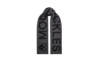 Moose Knuckles Cashmere Wool Knit Scarves Men's Gray