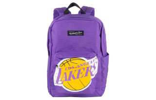 Mitchell Ness Polyester Backpack Unisex Purple