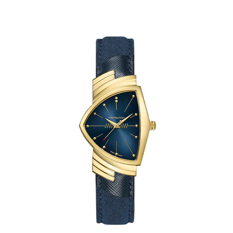 HAMILTON Adventure Collection Quartz Movement Fashion Unisex Watch 32.3*50.3mm Blue Dial