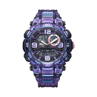 MARVEL Iron Man Collection Quartz Movement PU Strap Watch Men's Watches Black Dial