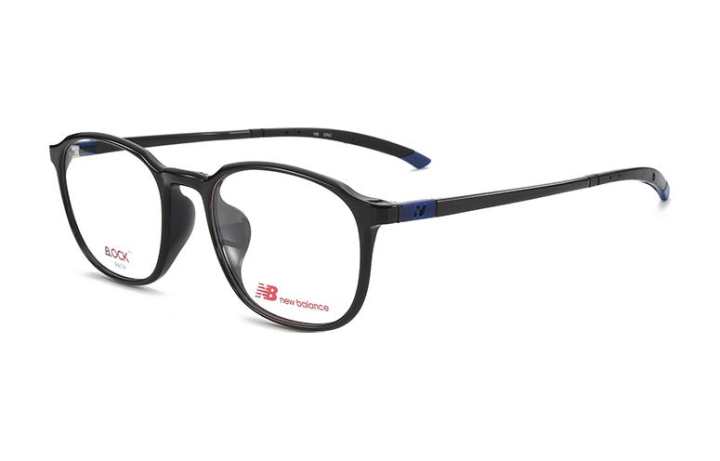 New Balance New Balance TR/Memory Plastic Irregular Shape Eyeglass Frames Men's Black