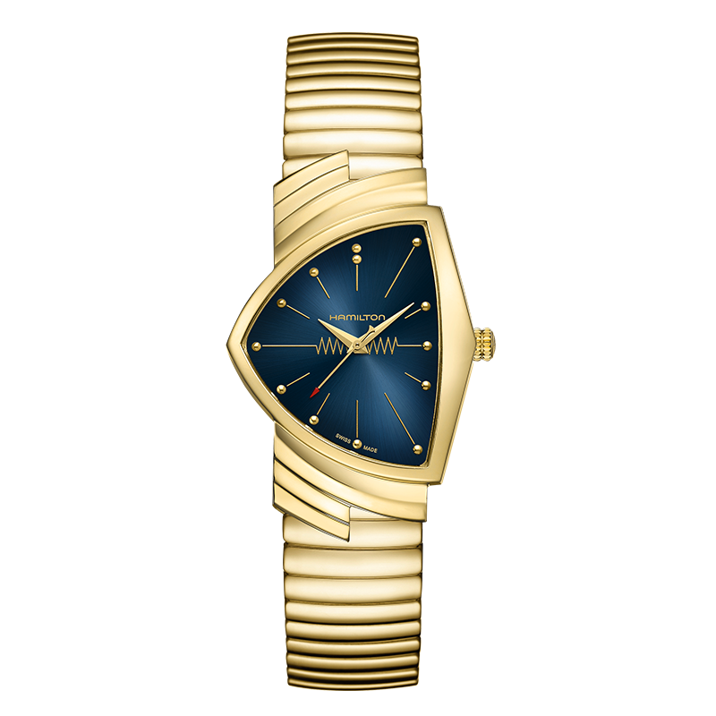 HAMILTON Adventure Collection Quartz Movement Fashion Unisex Watch 50.3mm 32.3*50.3mm Blue Dial