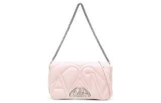Alexander McQueen Calfskin Portable Crossbody Bag, Shoulder Bag Women's Light Pink