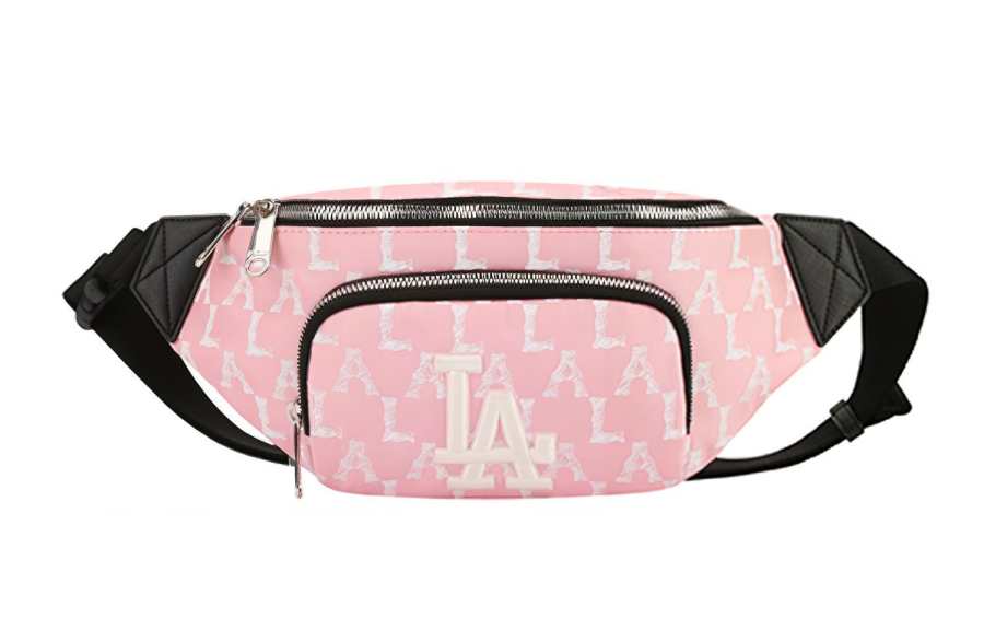MLB MLB Monogram Collection Polyester Fanny Pack Regular Unisex Cherry Blossom Pink
