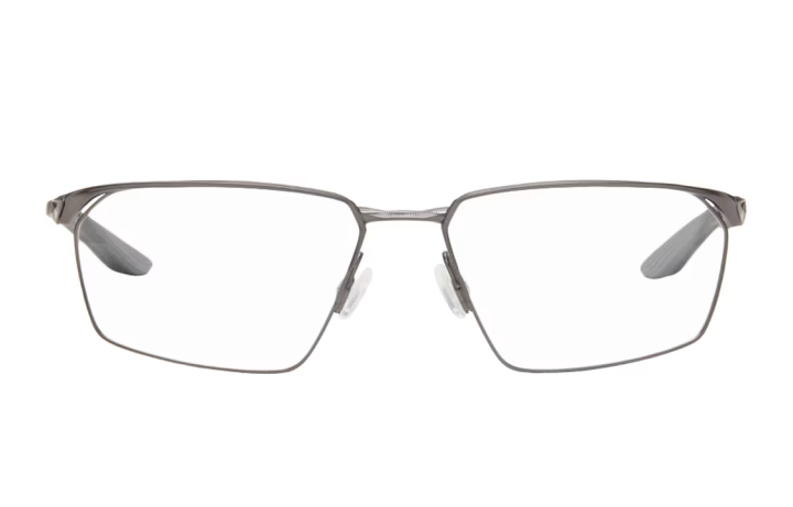 Nike Nike Titanium Square Eyeglass Frames Men's Gray