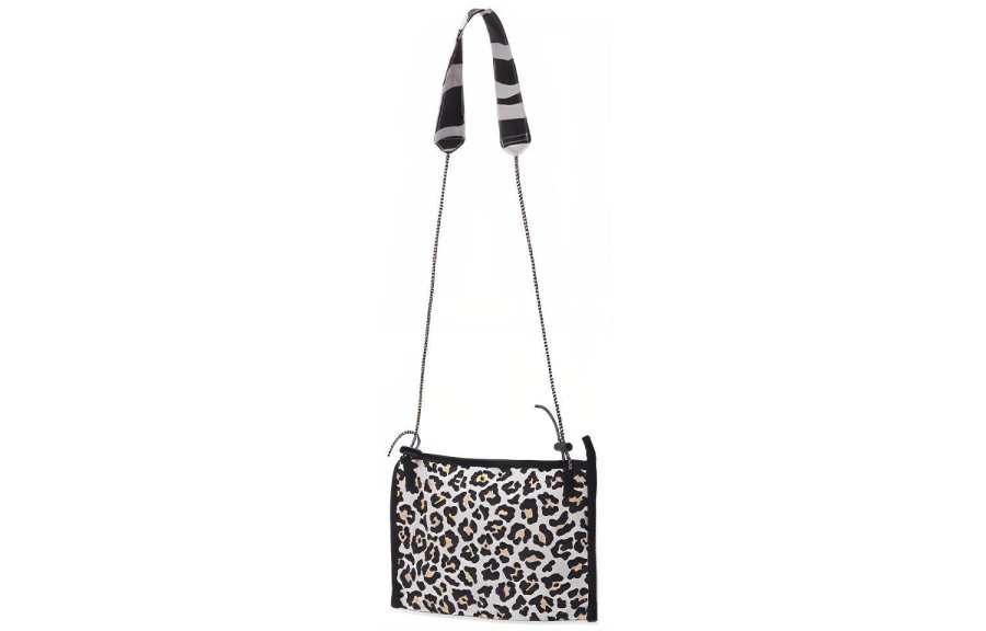 Converse Musette Nylon Fabric Shoulder Bag, Crossbody Bag Regular Unisex Black White