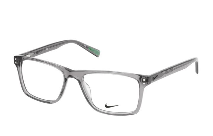 Nike Nike Plastic Square Eyeglass Frames Unisex Gray