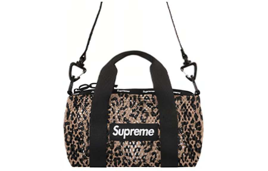 Supreme Supreme Nylon Handbag, Shoulder Bag, Crossbody Bag Mini Unisex Leopard Print