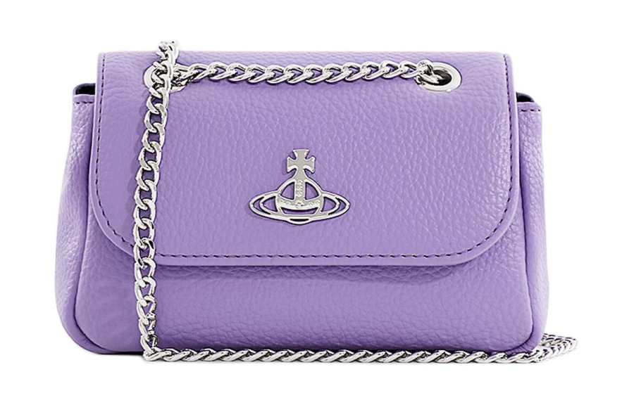 Vivienne Westwood Pu Shoulder Bag, Crossbody Bag, Wallet Small Women's Purple