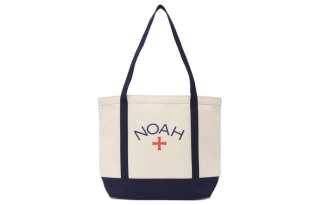 NOAH Canvas Tote Bag, Shopping Bag, Handbag, Shoulder Bag Unisex White