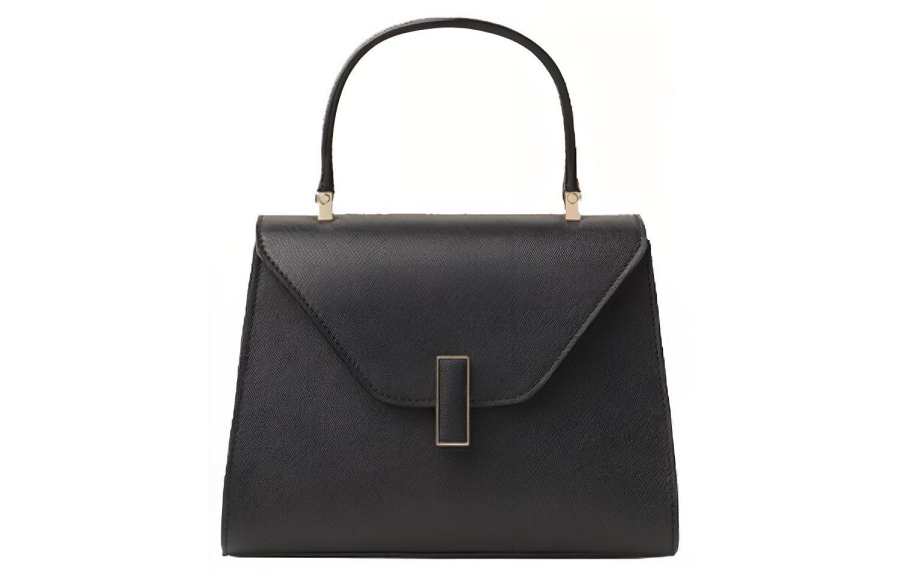 Valextra Iside Calfskin Handbag, Shoulder Bag, Crossbody Bag Mini Women's Black