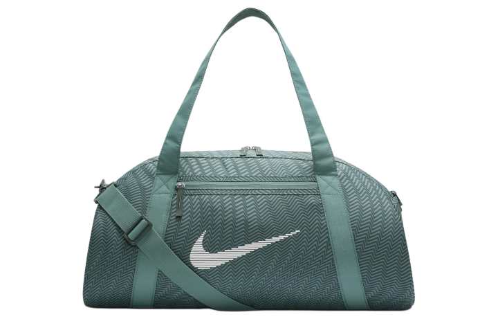 Nike Nike Polyester Portable One Shoulder Crossbody Gym Bag Large Unisex Vintage Green & Bicoastal & White