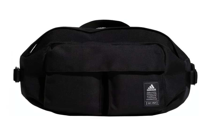 Adidas Adidas Polyester One Shoulder Crossbody Fanny Pack Regular Unisex Black