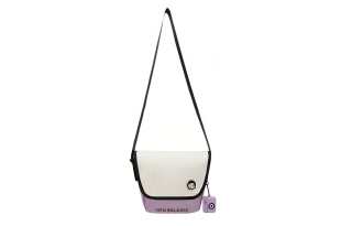 New Balance × Noritake Collaboration Fabric Shoulder Bag, Crossbody Bag Regular Unisex White Purple & Color