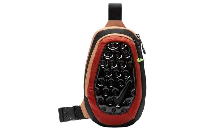 Nike Nike Nylon Crossbody Bag Men's Black & Thick Orange