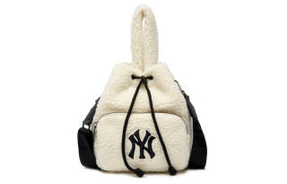 MLB Polyester Bucket Bag, Handbag, Shoulder Bag, Crossbody Bag Regular Women's Milk White