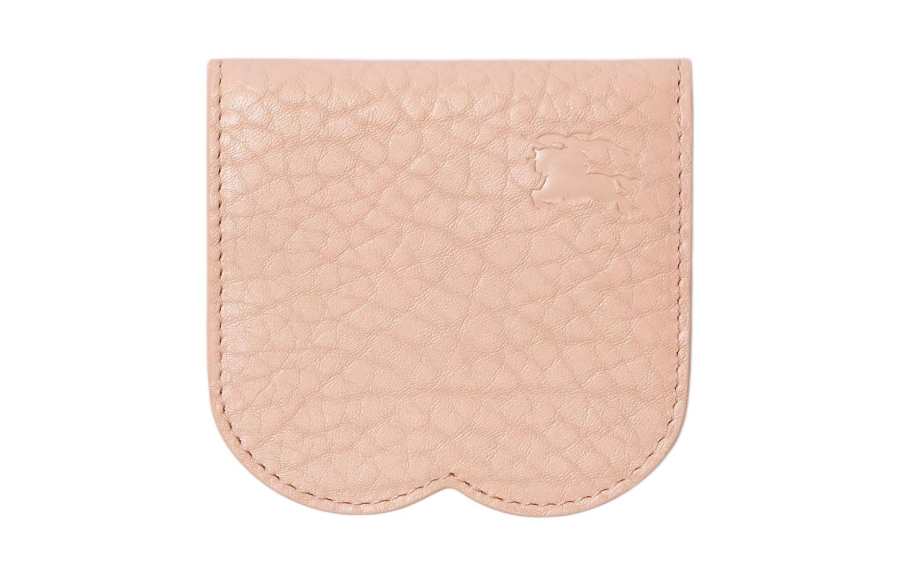 Burberry Grain Calfskin Card Holder Women's Rouge Red