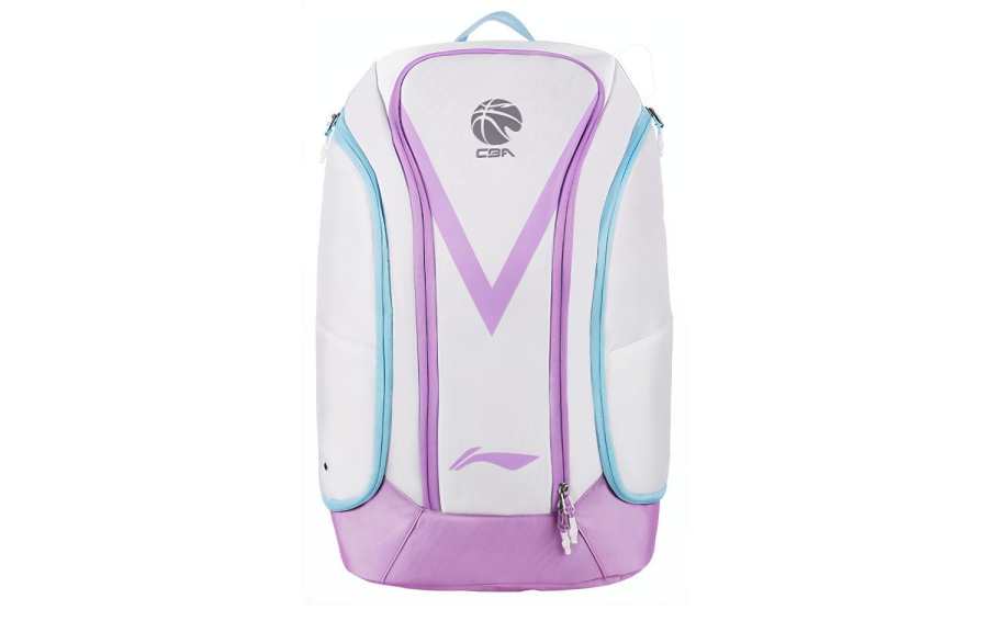 Li-Ning Li Ning Fabric Basketball Bag Backpack Unisex Pink/White
