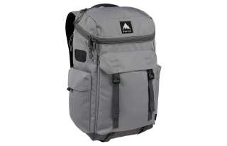 BURTON 28L Mountaineering Bag, Double Shoulder Backpack Outdoor Bag Polyester Gray Unisex